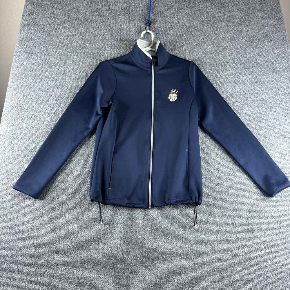 New Orleans Baby Cakes Jacket Women M Blue Minor League Baseball Zip Antigua